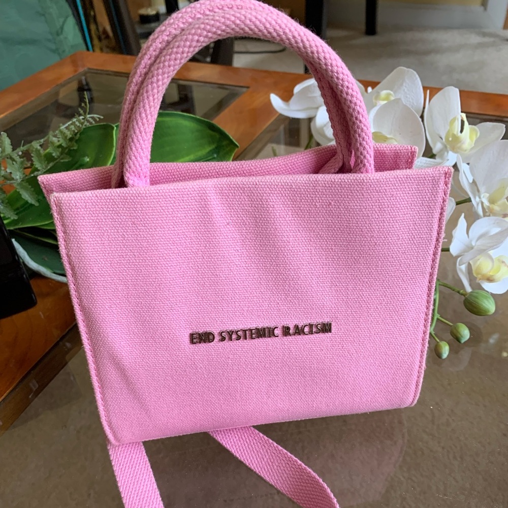 Brandon Blackwood Pink Canvas ESR tote